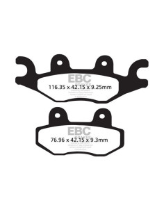 Plaquettes de frein EBC BRAKES FA484TT métal fritté