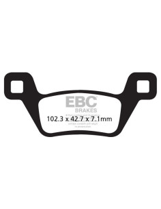 Plaquettes de frein EBC BRAKES FA600/2R métal fritté