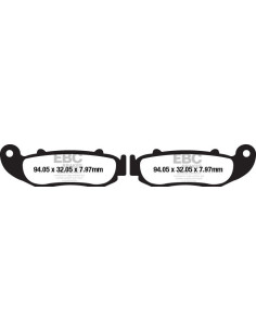 Plaquettes de frein EBC BRAKES FA664R métal fritté