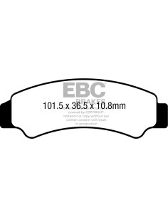 Plaquettes de frein EBC BRAKES FA726TT métal fritté