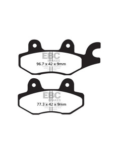 Plaquettes de frein EBC BRAKES GPFAX197HH métal fritté