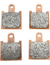 Plaquettes de frein EBC BRAKES GPFAX417/4HH métal fritté