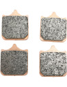 Plaquettes de frein EBC BRAKES GPFAX604/4HH métal fritté