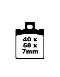 Plaquettes de frein EBC BRAKES SFA047 organique