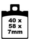 Plaquettes de frein EBC BRAKES SFA047 organique