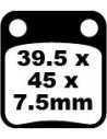Plaquettes de frein EBC BRAKES SFA054 organique
