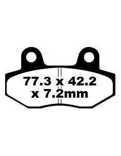 Plaquettes de frein EBC BRAKES SFA086 organique