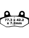 Plaquettes de frein EBC BRAKES SFA086 organique