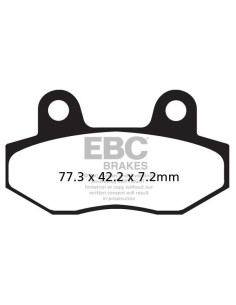 Plaquettes de frein EBC BRAKES SFA086HH métal fritté