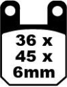 Plaquettes de frein EBC BRAKES SFA115 organique