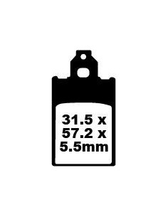Plaquettes de frein EBC BRAKES SFA116 organique