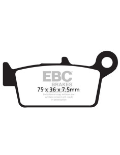 Plaquettes de frein EBC BRAKES SFA131/2 organique
