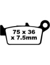 Plaquettes de frein EBC BRAKES SFA131/2HH métal fritté