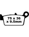 Plaquettes de frein EBC BRAKES SFA131/3HH métal fritté
