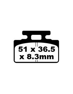 Plaquettes de frein EBC BRAKES SFA151 organique