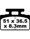 Plaquettes de frein EBC BRAKES SFA151 organique