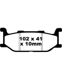 Plaquettes de frein EBC BRAKES SFA179 organique