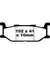 Plaquettes de frein EBC BRAKES SFA179 organique