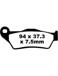 Plaquettes de frein EBC BRAKES SFA181 organique
