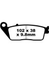 Plaquettes de frein EBC BRAKES SFA196 organique