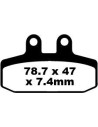 Plaquettes de frein EBC BRAKES SFA256 organique
