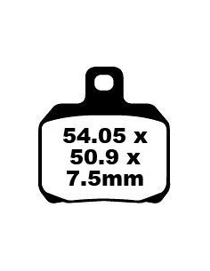 Plaquettes de frein EBC BRAKES SFA266 organique