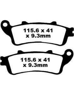 Plaquettes de frein EBC BRAKES SFA281 organique