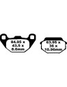 Plaquettes de frein EBC BRAKES SFA305 organique