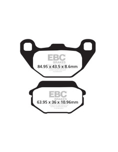 Plaquettes de frein EBC BRAKES SFA305HH métal fritté