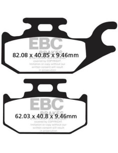 Plaquettes de frein EBC BRAKES SFA307 organique