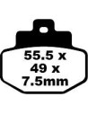 Plaquettes de frein EBC BRAKES SFA321 organique
