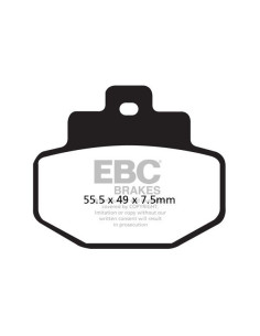 Plaquettes de frein EBC BRAKES SFA321HH métal fritté