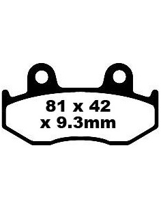 Plaquettes de frein EBC BRAKES SFA323 organique