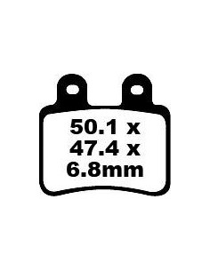 Plaquettes de frein EBC BRAKES SFA350 organique
