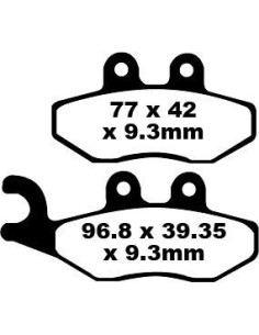 Plaquettes de frein EBC BRAKES SFA353HH métal fritté