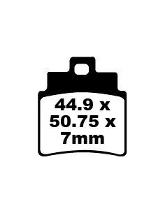 Plaquettes de frein EBC BRAKES SFA355/4 organique