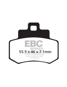 Plaquettes de frein EBC BRAKES SFA356HH métal fritté