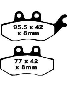 Plaquettes de frein EBC BRAKES SFA374 organique
