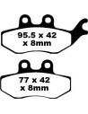 Plaquettes de frein EBC BRAKES SFA374 organique