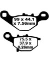 Plaquettes de frein EBC BRAKES SFA396 organique