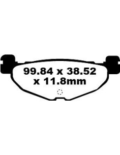 Plaquettes de frein EBC BRAKES SFA408 organique