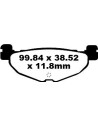 Plaquettes de frein EBC BRAKES SFA408 organique