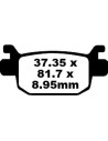 Plaquettes de frein EBC BRAKES SFA415HH métal fritté