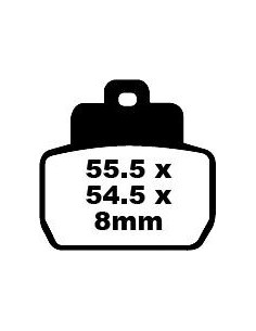 Plaquettes de frein EBC BRAKES SFA425 organique