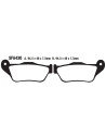 Plaquettes de frein EBC BRAKES SFA430 organique