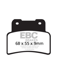 Plaquettes de frein EBC BRAKES SFA432HH métal fritté