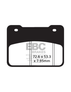Plaquettes de frein EBC BRAKES SFA627 organique