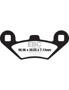Plaquettes de frein EBC BRAKES SFA650HH métal fritté