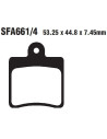 Plaquettes de frein EBC BRAKES SFA661/4 organique