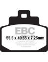 Plaquettes de frein EBC BRAKES SFA681 organique